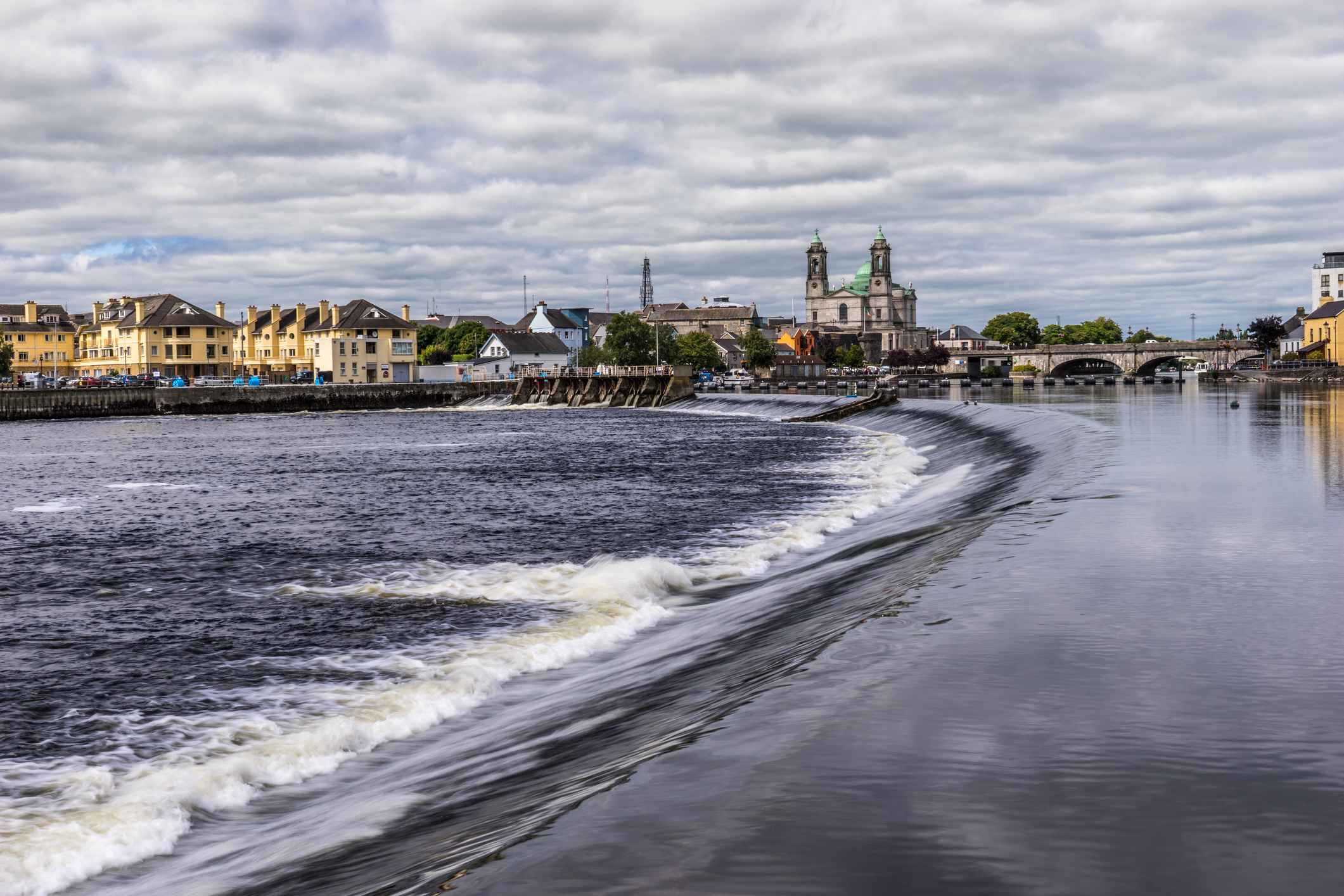 River Shannon with city in background