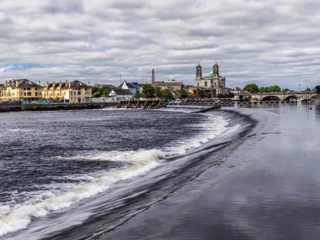 River Shannon with city in background