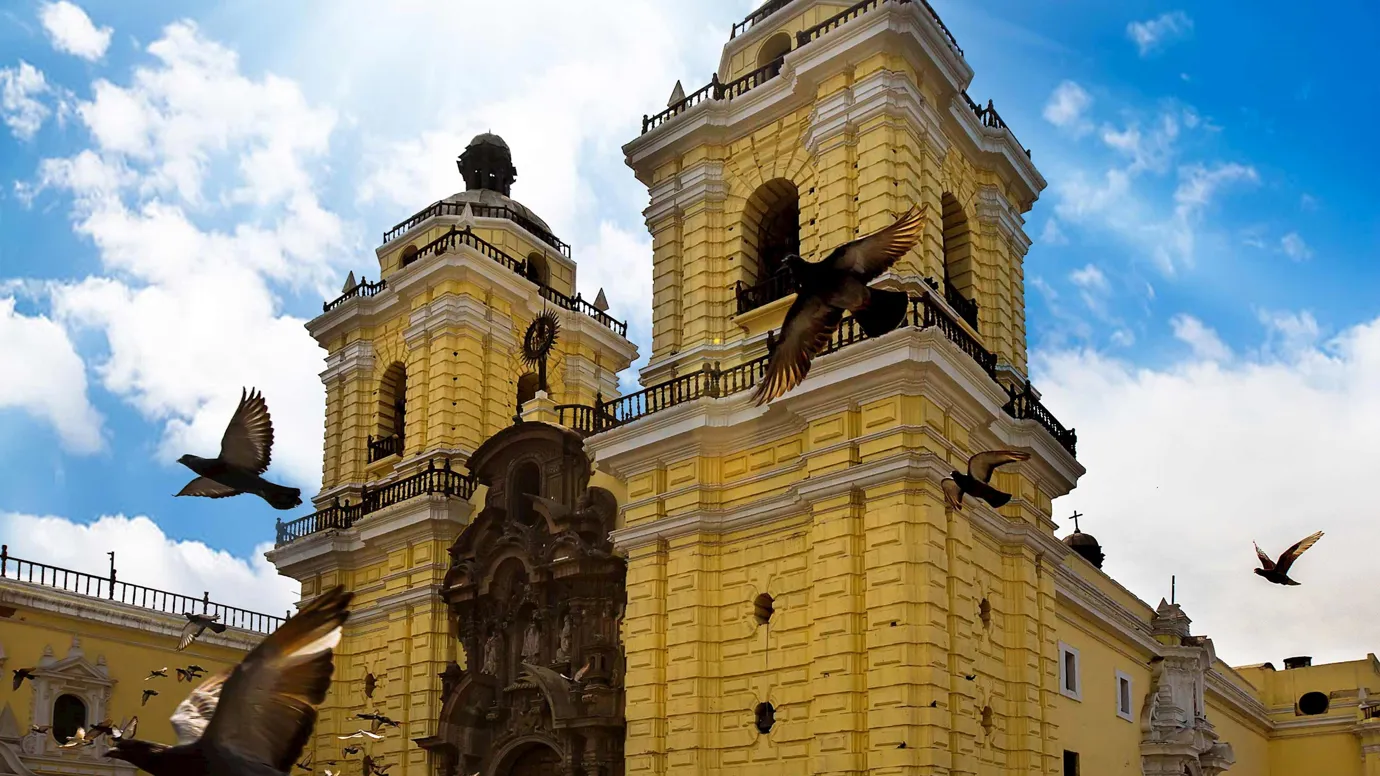 Scenic view of the Monastery of San Francisco in Lima, Peru