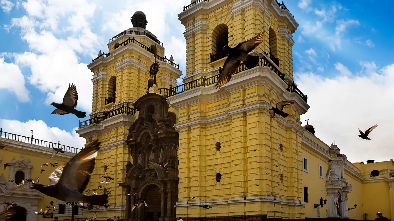 Scenic view of the Monastery of San Francisco in Lima, Peru