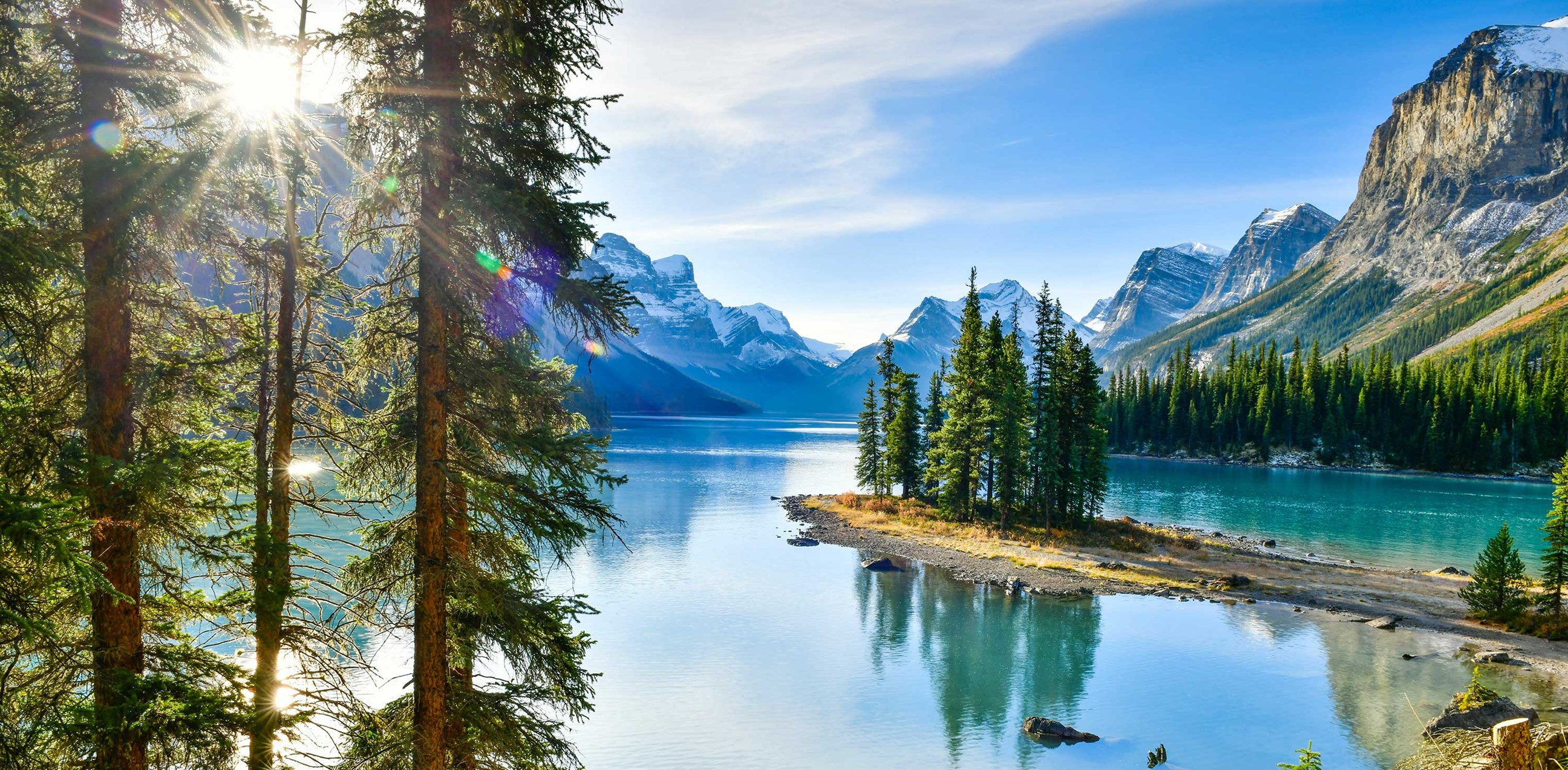 Spirit Island Maligne Lake Jasper National Park Alberta Canada