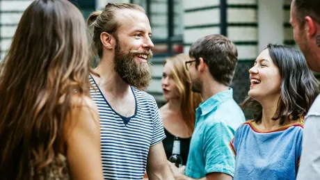 A Group Of Friends Meeting Together At Barbecue