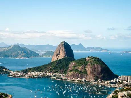 Rio De Janeiro's Guanabara Bay in Brazil, Latin America