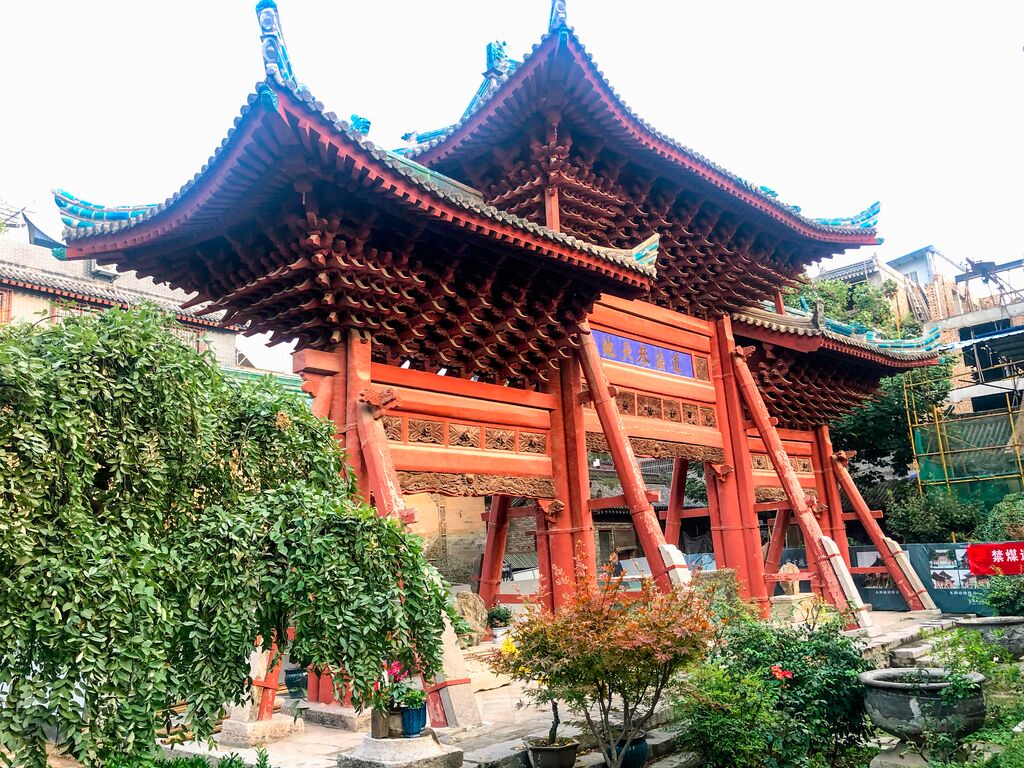 Great Mosque Of Xi'an with garden next to it in China