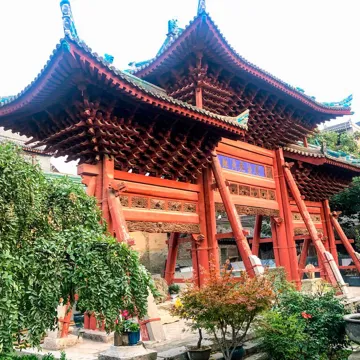 Great Mosque Of Xi'an with garden next to it in China