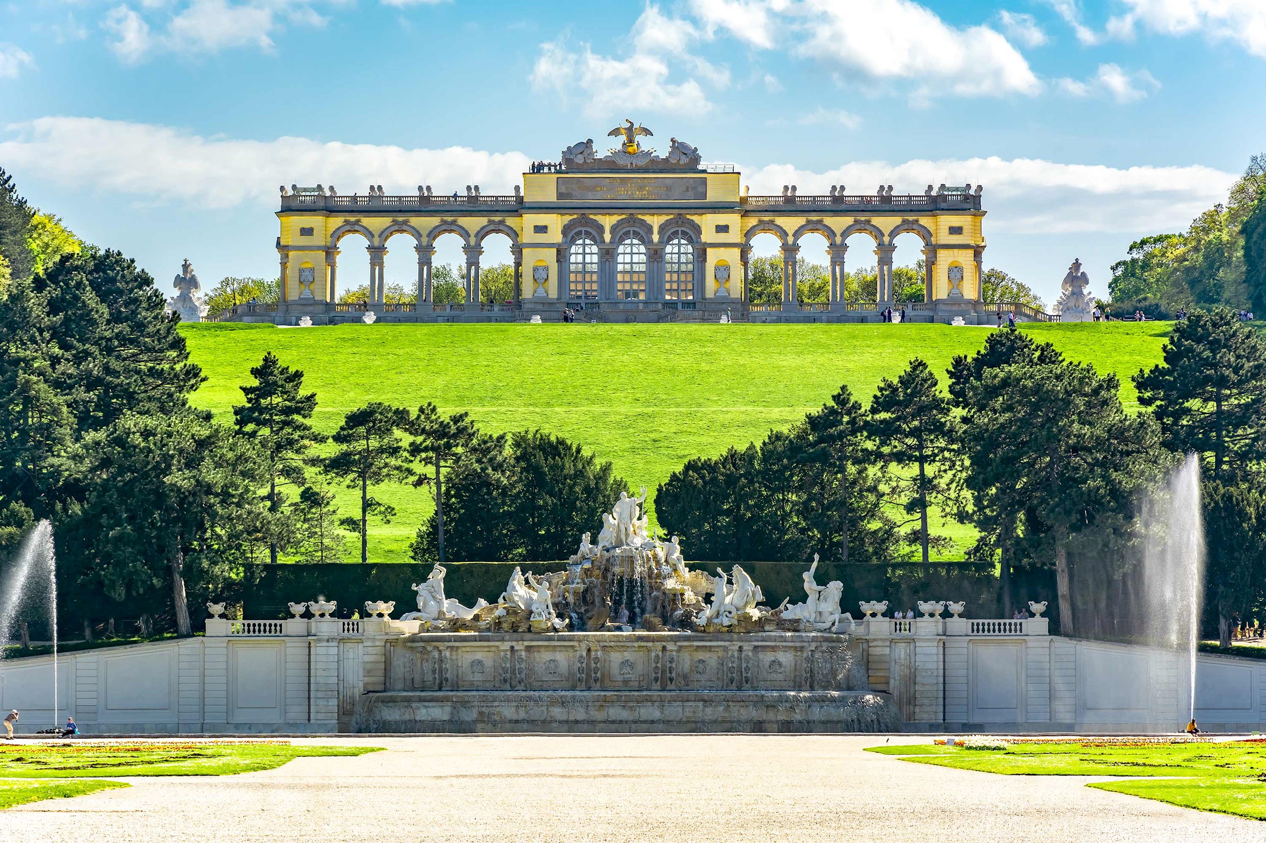 Gloriette in Schönbrunn Palace Garden in Vienna, Austria
