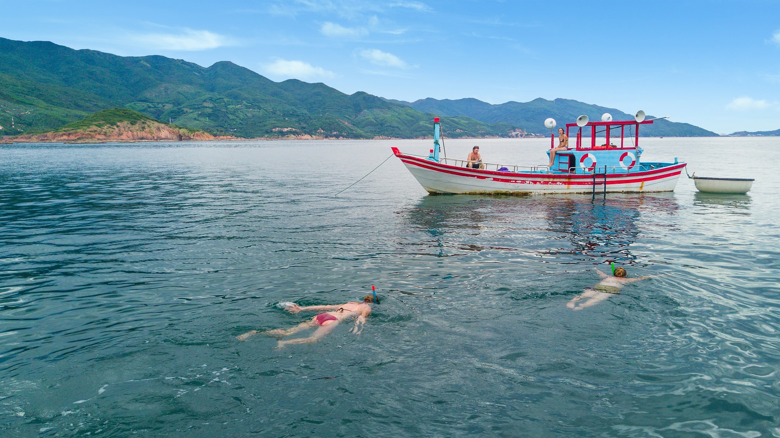 Take a private boat ride to experience the magical Cham Islands off the coast of Hoi An, Vietnam