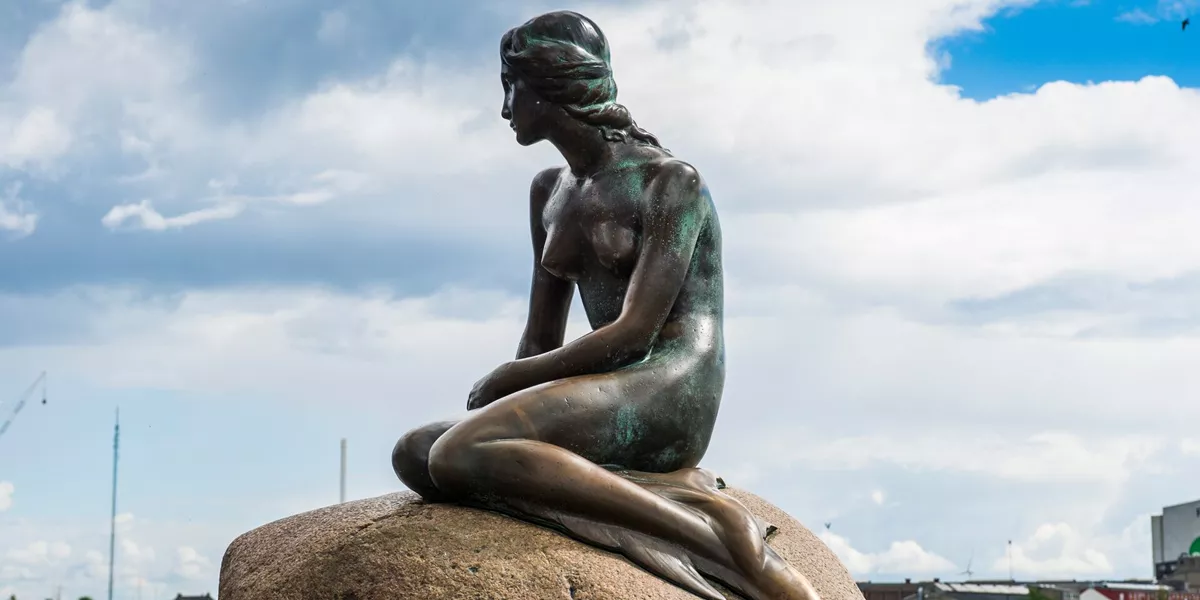 Statue Of The Little Mermaid Copenhagen Denmark Scandinavia Europe