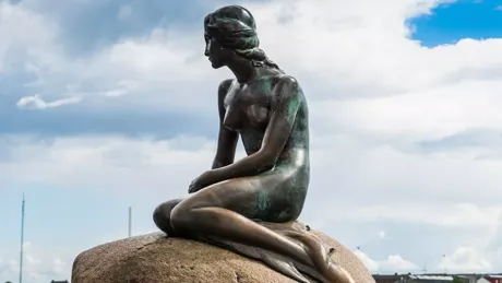 Statue Of The Little Mermaid Copenhagen Denmark Scandinavia Europe
