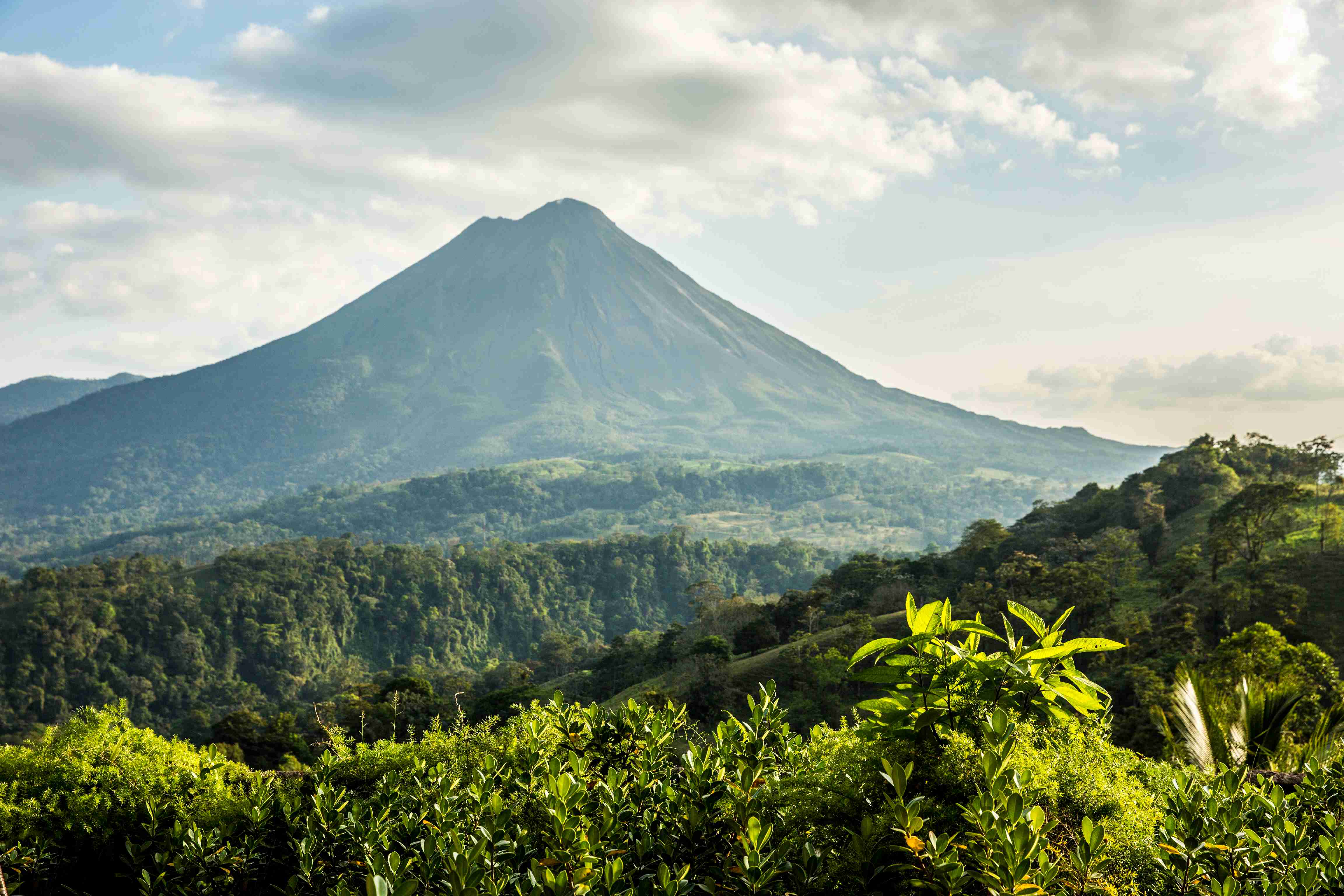 Arenal Volcano rising above the jungles of Costa Rica