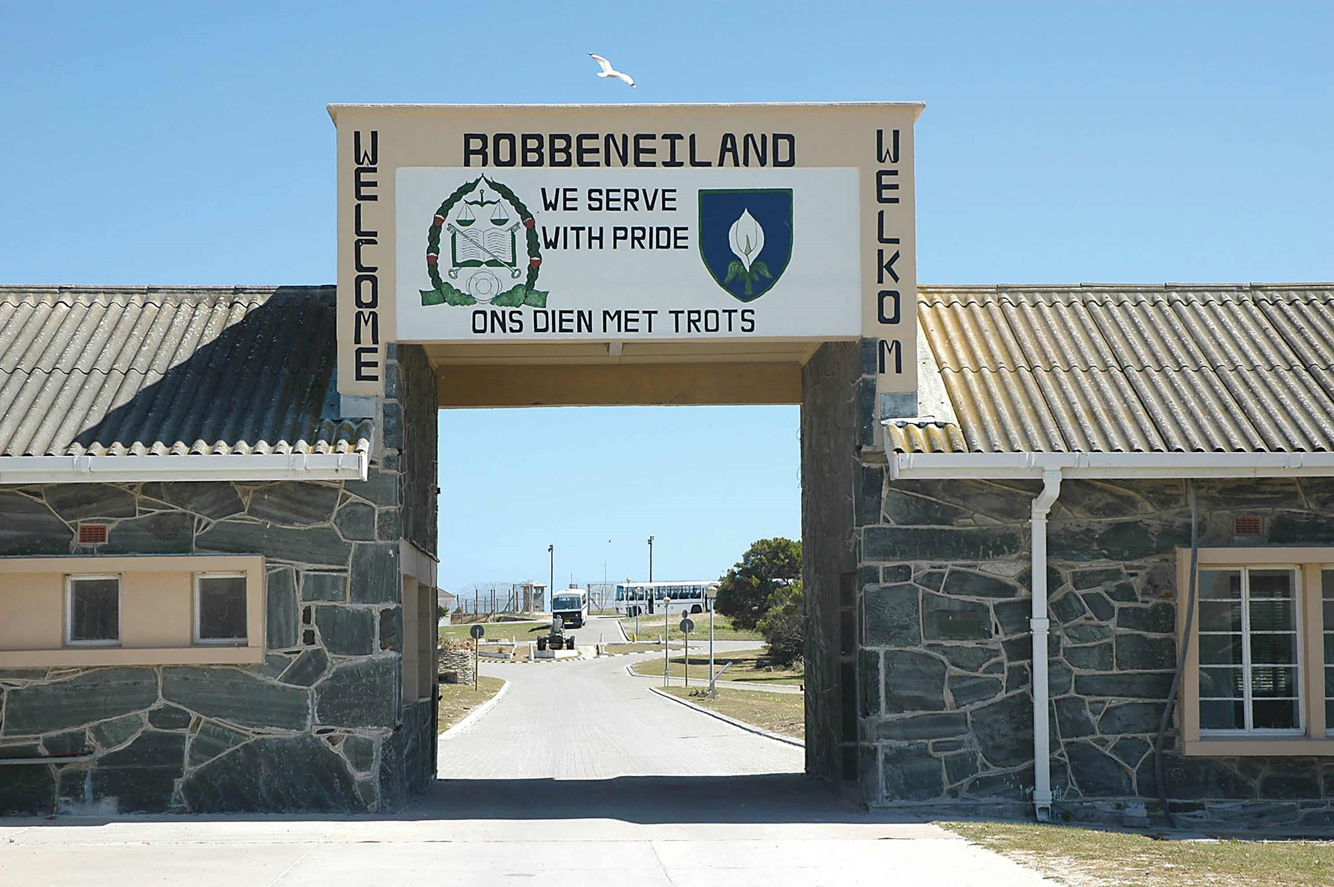 The cell where Nelson Mandela was held on Robben Island, South Africa
