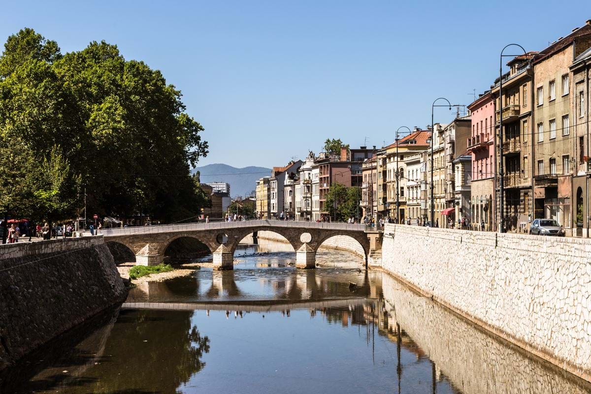 Sarajevo Latin Bridge in Bosnia