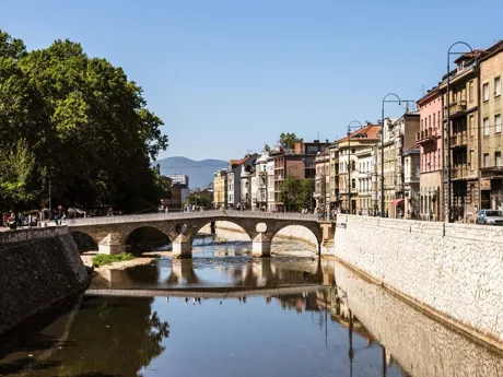 Sarajevo Latin Bridge in Bosnia