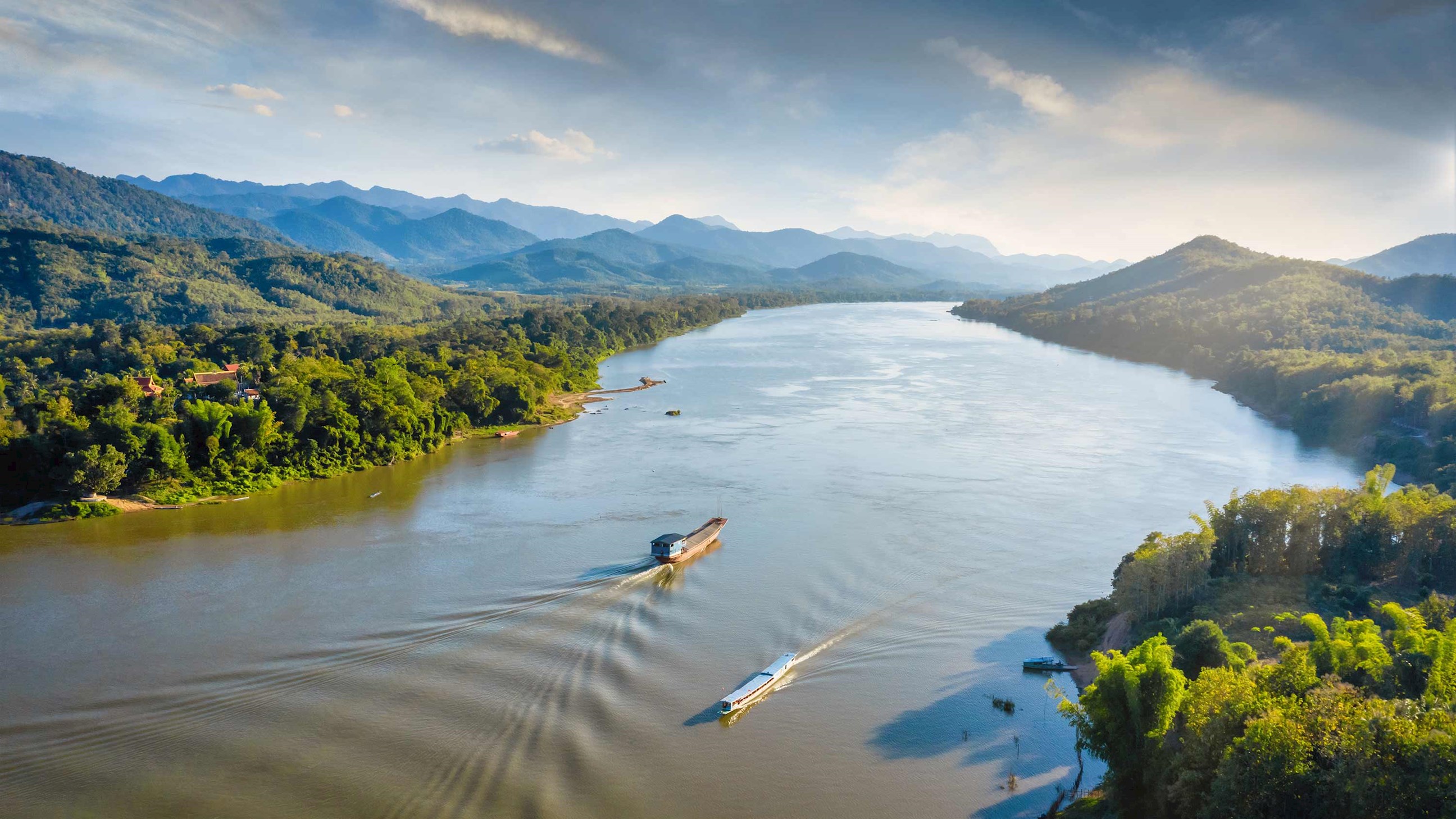 Mekong River in the Golden Triangle, Thailand