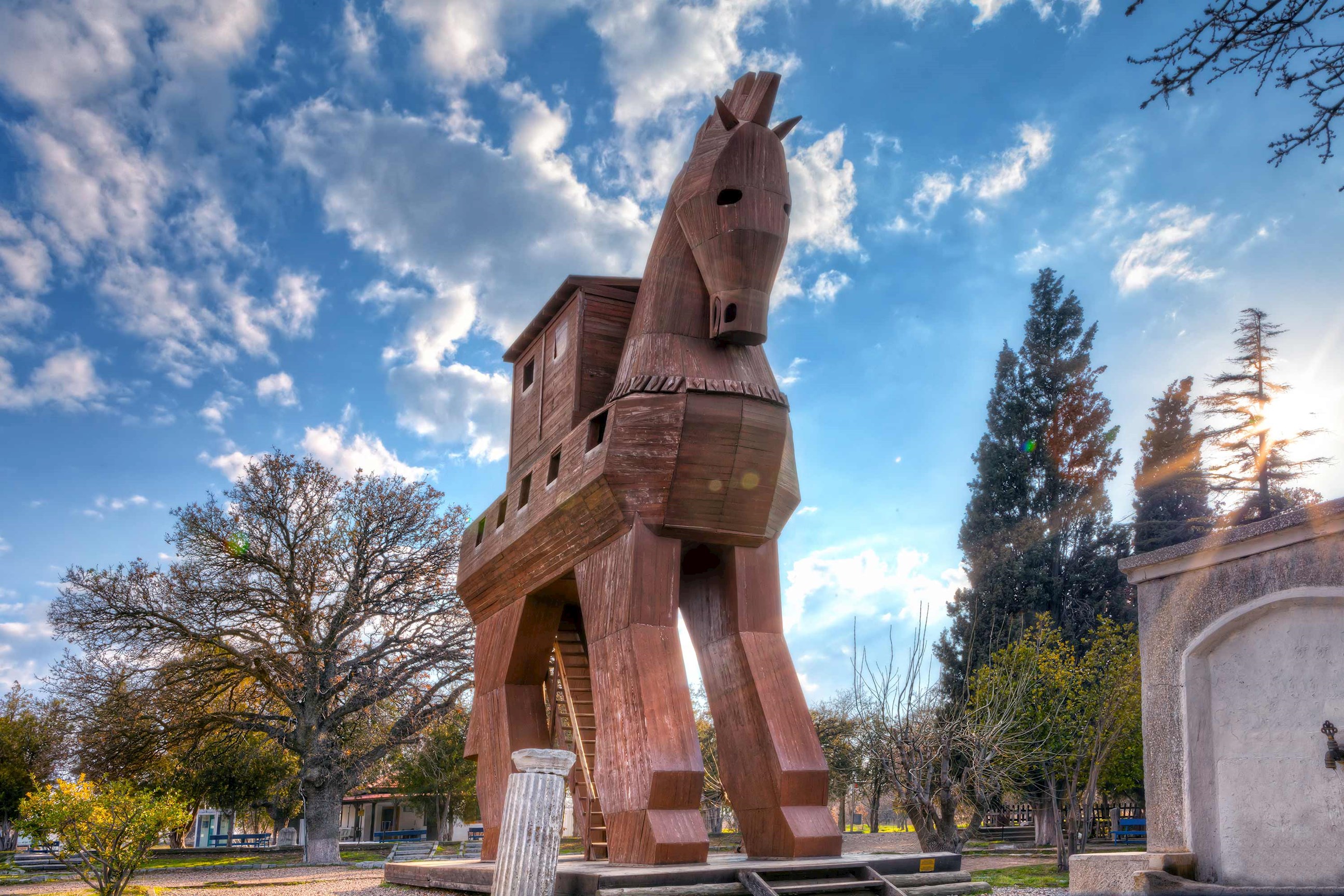 Trojan Horse in Troy, Turkey