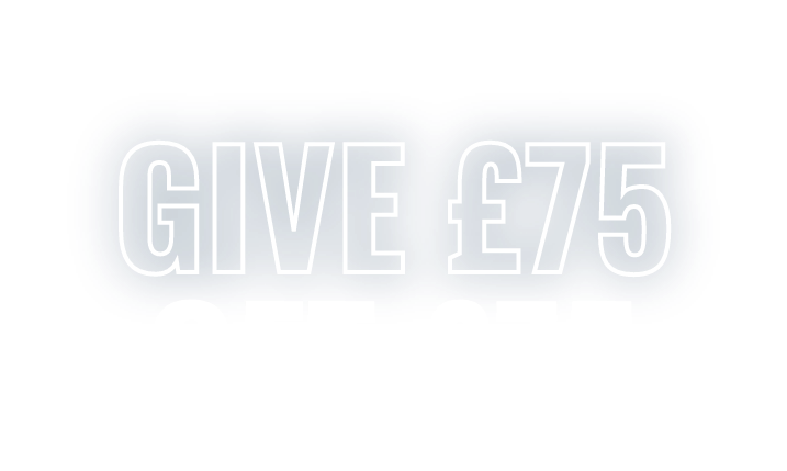 Give 75 pounds Get 75 pounds