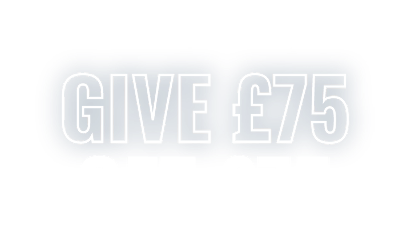 Give 75 pounds Get 75 pounds