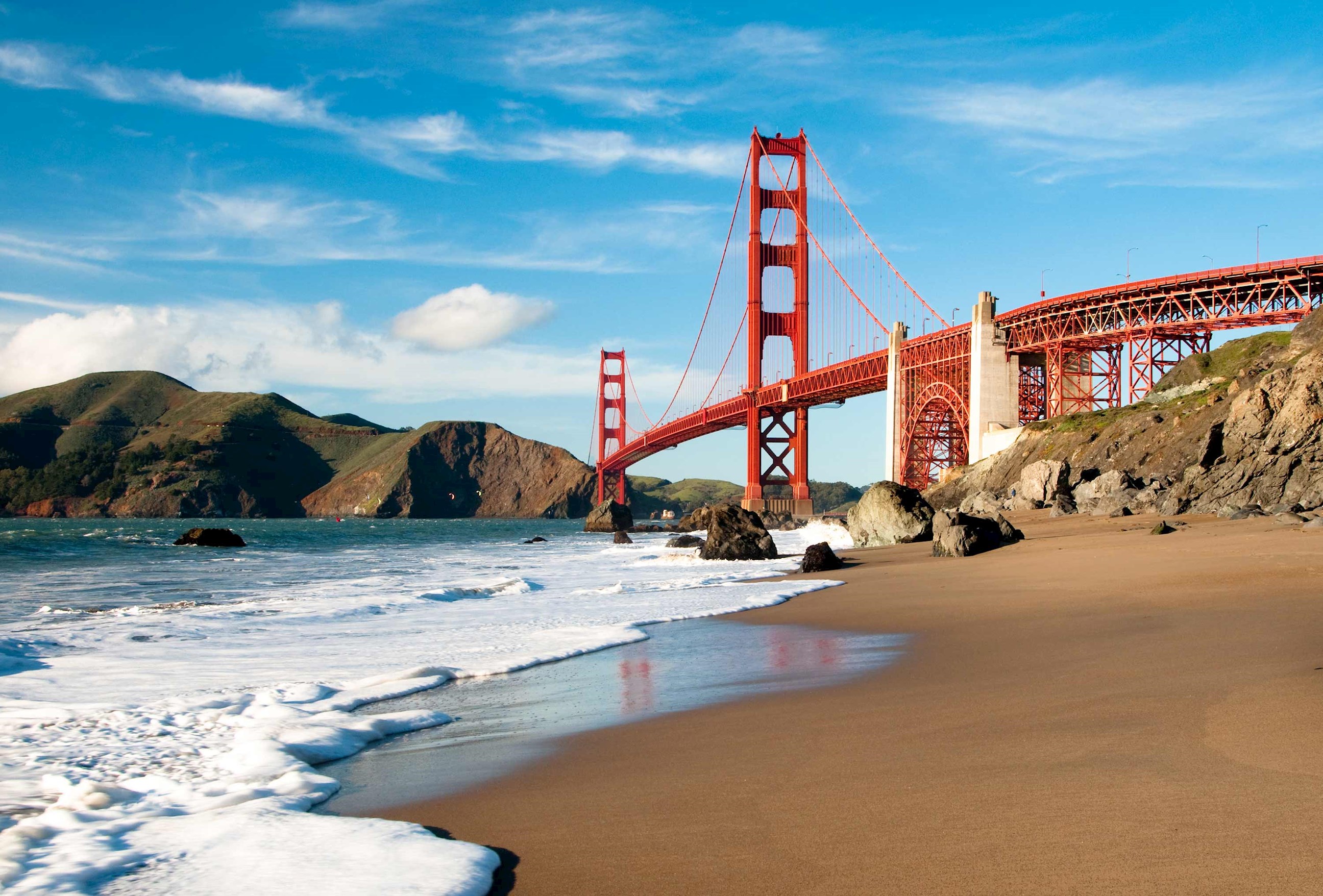 View of The Golden Gate Bridge in San Francisco, USA